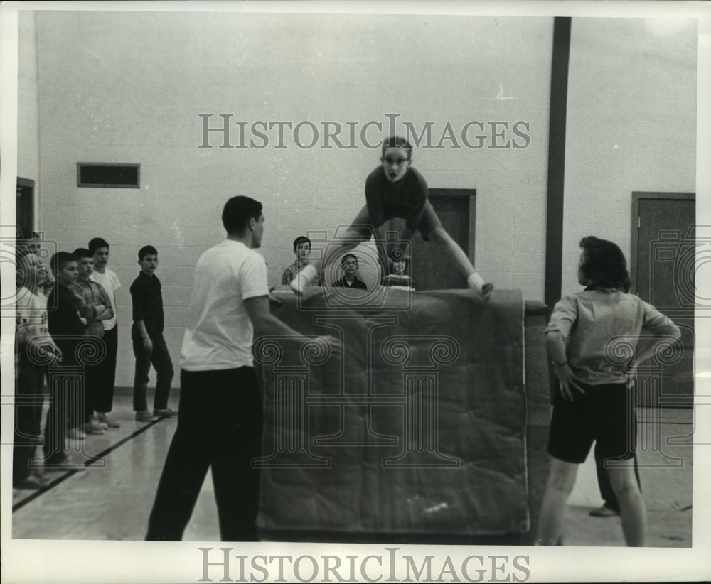 1963 Students of Brookfield during Physical Fitness Class - Historic Images