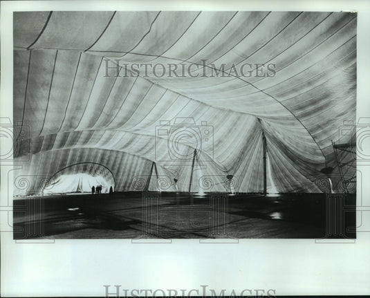 1971 Press Photo imperial dining hall, for monarchs and Sheiks, seats 500, Iran - Historic Images