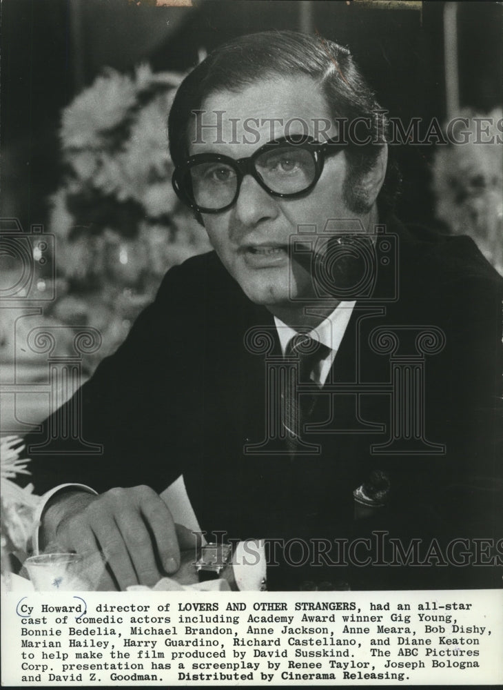 1971 Press Photo Writer Cy Howard former University of Wisconsin student-Historic Images