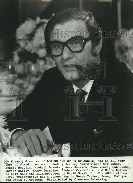 1971 Press Photo Writer Cy Howard former University of Wisconsin student-Historic Images