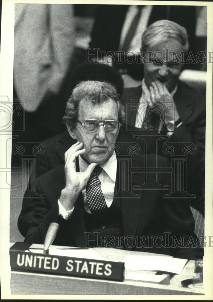 1980 Edmund Muskie&#39;s first appearance at United Nations Security - Historic Images