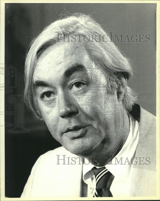 1979 Press Photo Senator Daniel P. Movnihan D-N.Y. proposed amendment to Salt II - Historic Images