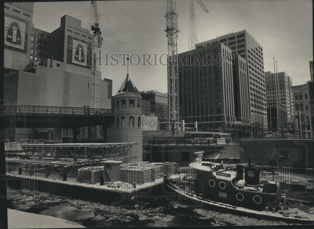 1988 Construction Of 100 East Wisconsin Building-Historic Images