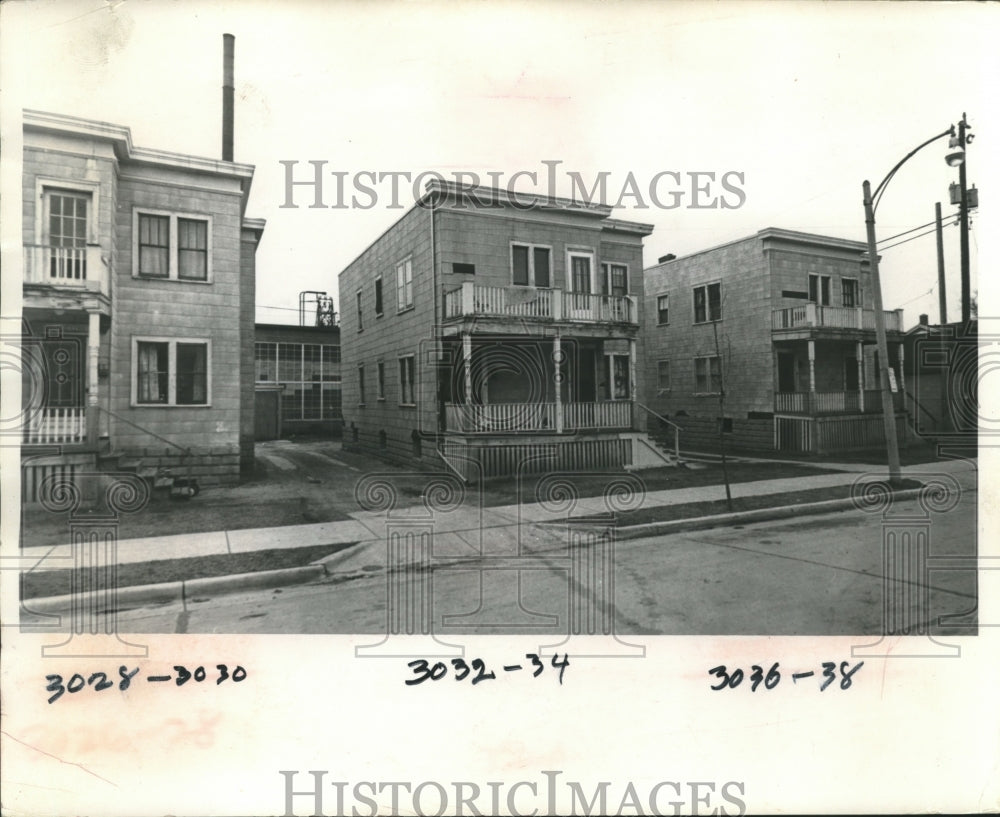 1968 Press Photo Three Milwaukee properties owned by Attorney Joseph Brown - Historic Images