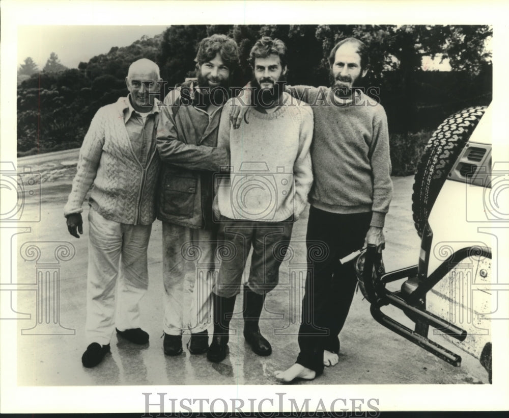 1990 Press Photo John Glennie, Rick Hellriegel, Jim Nalepka, and Phil Hoffman - Historic Images