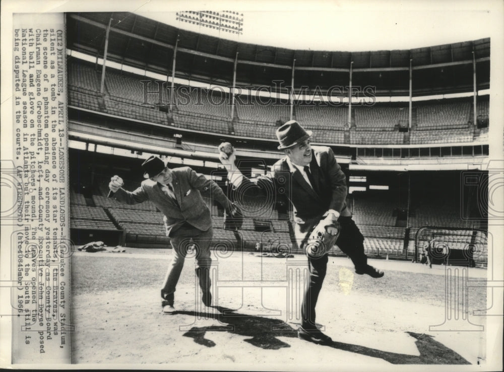 1966 Milwaukee County Stadium without star tenants, the Braves-Historic Images