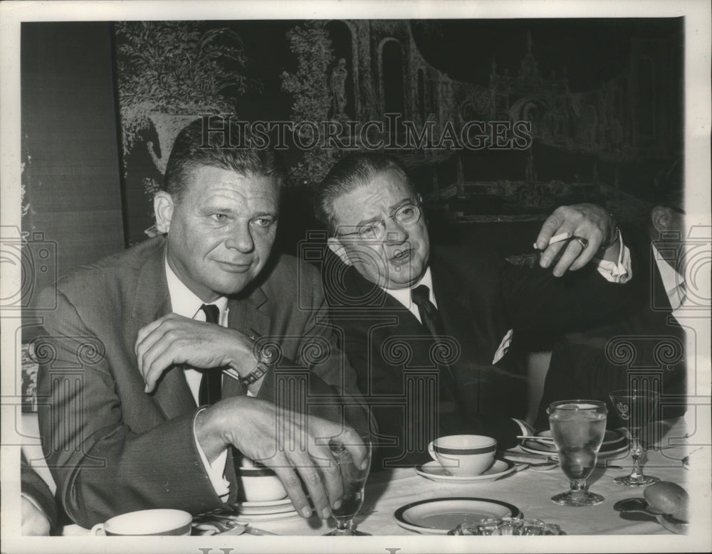 1960 Press Photo GOP Chairman Thruston B. Morton With Ray C. Bliss - M ...