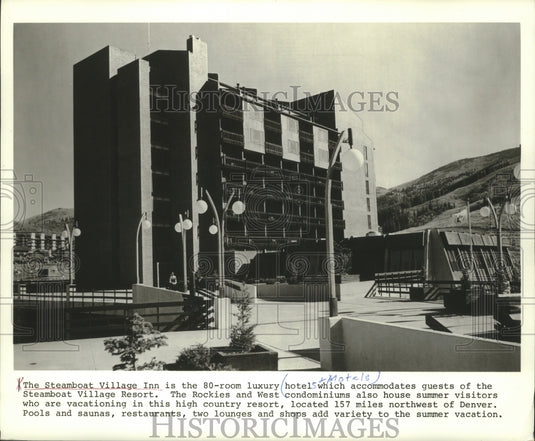 1987 Steamboat Village Inn, luxury hotel, 157 miles from Denver - Historic Images