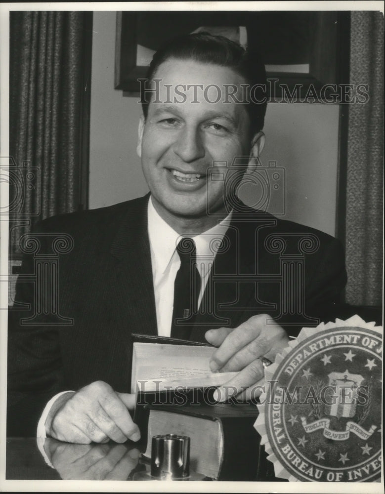 1961 Press Photo Ralph Roach New Milwaukee FBI head - mjb86314-Historic Images