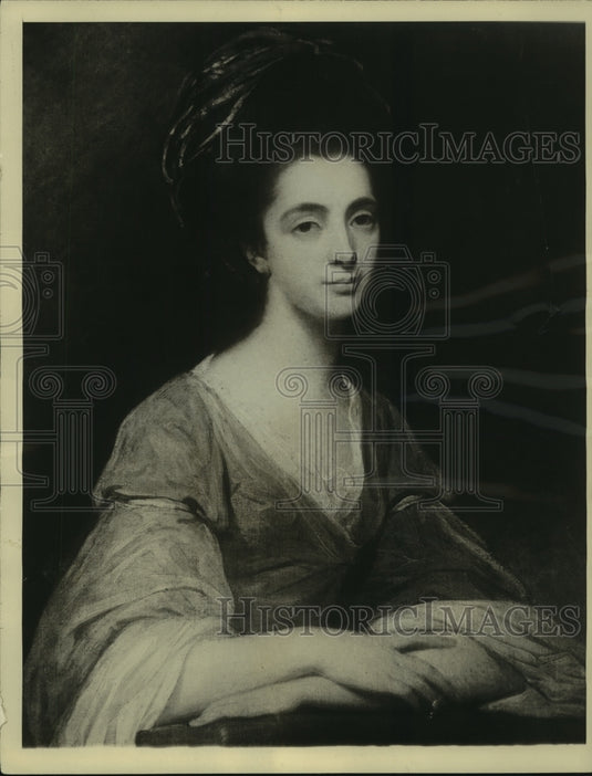 1929 Press Photo Portrait of Mrs. Frederick nee Martha RIgdon by George Romney-Historic Images