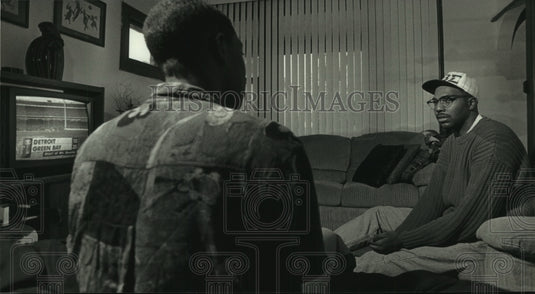 1992 St. Aemilian Lakeside Home, Steve Brown (right) with Tony - Historic Images