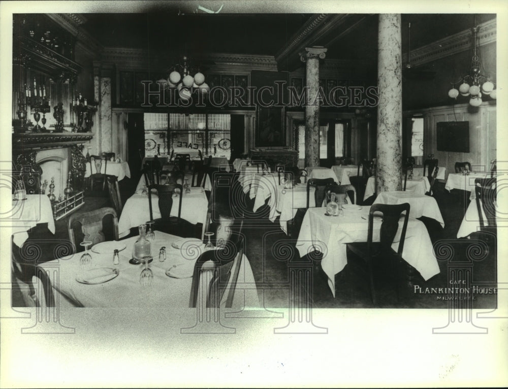 1908 Press Photo The Plankinton House (Hotel) dinning room in 1908, Milwaukee.-Historic Images