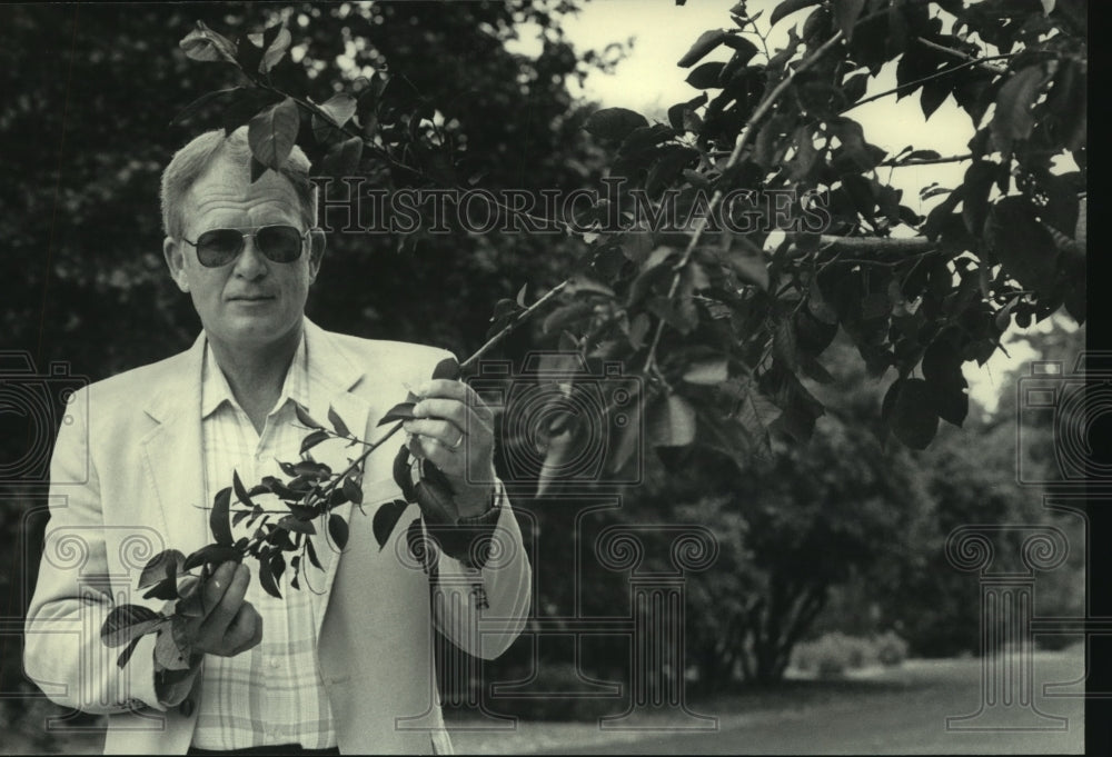 1985 Arnie Sieg, president of the Wisconsin Landscape Contractors-Historic Images