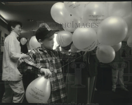 1994 Chris Wellenstein at St. Mary's Hospital, Port Washington - Historic Images