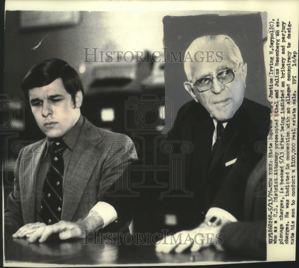 1977 Press Photo Irving H. Saypol, State Supreme Court Justice, New York - Historic Images