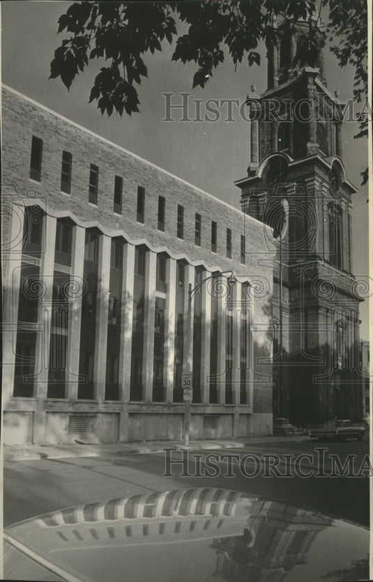 1967 St. John Cathedral's remodeled auditorium high school-Historic Images