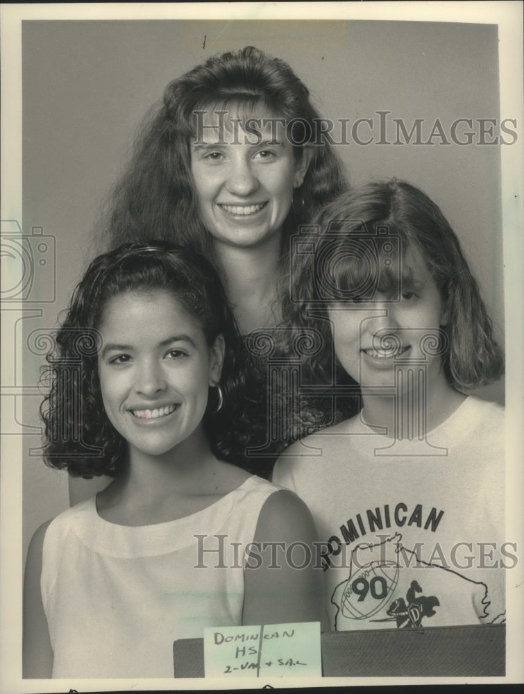 1991 Press Photo Dominican High School top graduates - mjb89115 - Historic Images