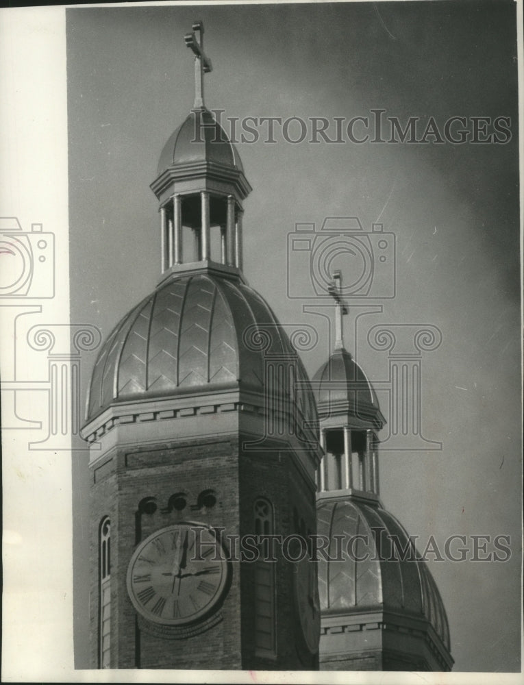 1960 Gold dome St. Stanislaus Church-Historic Images