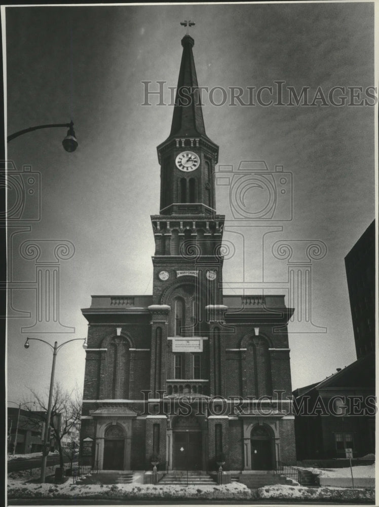1978 Press Photo View of Saint Mary&#39;s Church - mjb89254 - Historic Images