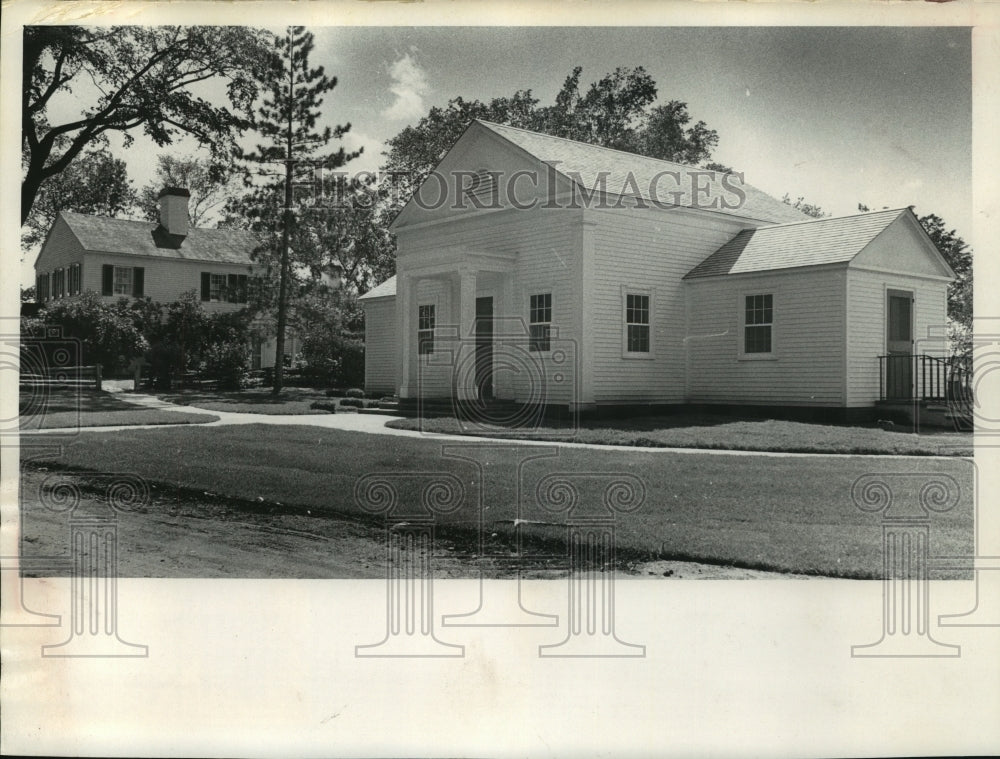 1967 Press Photo Reception Building Indian Agency House of Portage, Wisconsin- Historic Images