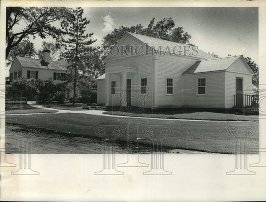 1967 Press Photo Reception Building Indian Agency House of Portage, Wisconsin- Historic Images