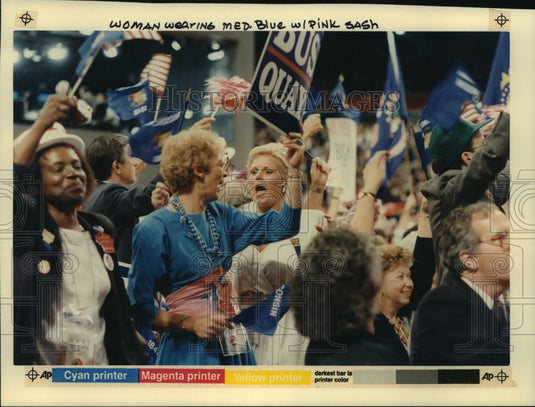 1988 Delegates at Republican Convention in New Orleans, Louisiana - Historic Images