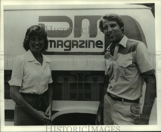 1978 Press Photo Co-hosts of "PM magazine" channel 12-Ken Bell and Donna Jordan - Historic Images