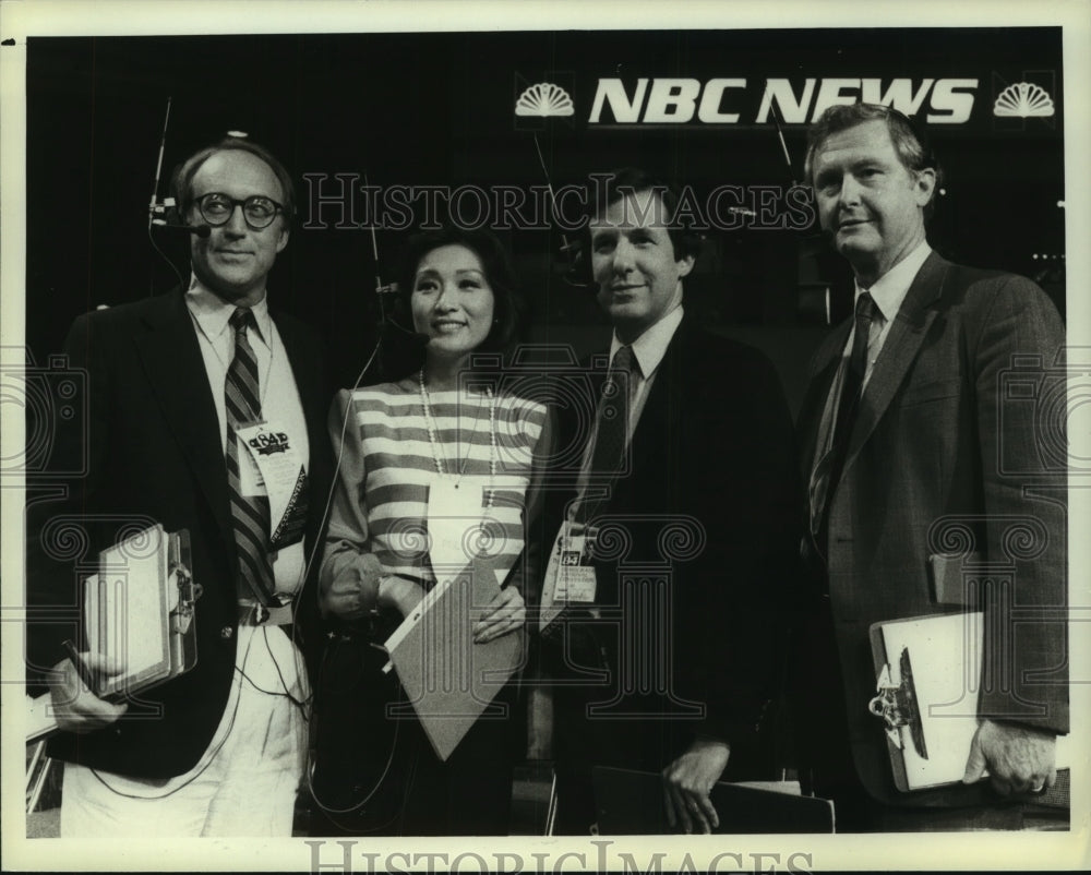 1984 NBC reporters at the Republican National Convention in Dallas - Historic Images