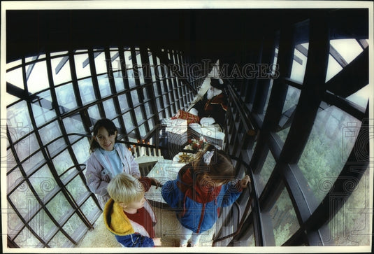 1993 Cousins Visit Santa At House On The Rock Near Spring Green - Historic Images