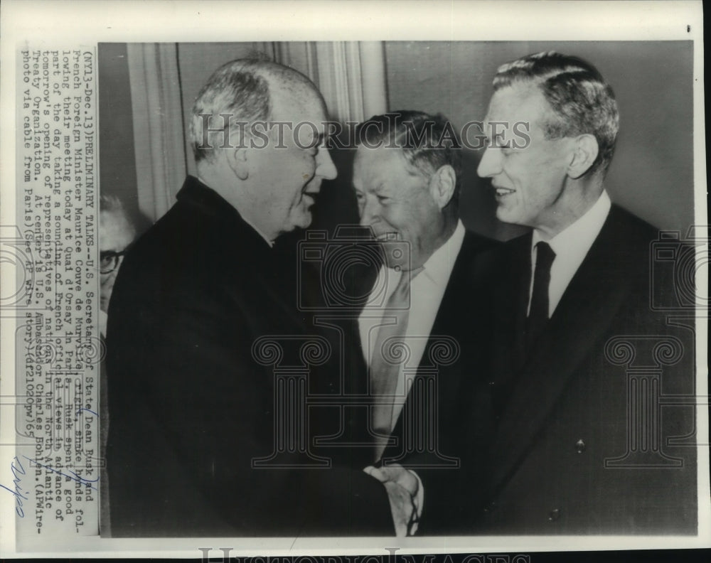 1965 Officials Preliminary Talks- North Atlantic Treaty Organization-Historic Images