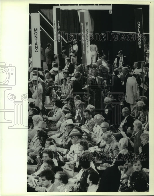 1980 Press Photo Wisconsin delegation of the Republican National Convention - Historic Images