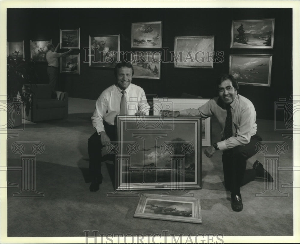 1986 Tom Poberezny, Ralph Bufano in Museum&#39;s Gorman Art Gallery-Historic Images