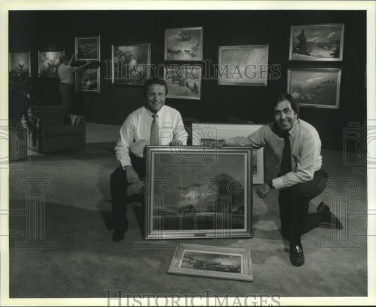 1986 Tom Poberezny, Ralph Bufano in Museum's Gorman Art Gallery-Historic Images