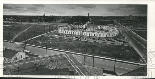 1967 Aerial view Plymouth Hill Housing Project-Historic Images