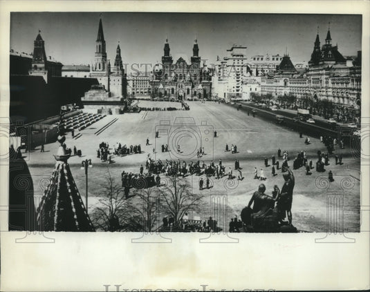1962 Russia's Red Square in Moscow during springtime in 1962-Historic Images