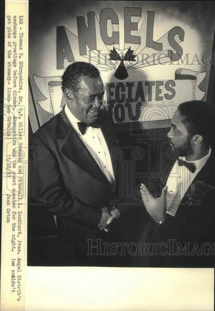 1983 Thomas B. Shropshire, V.P. Miller Brewing and Mitchell Lockhart-Historic Images