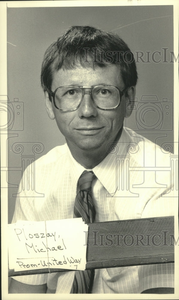 1986 Press Photo Mike Ploszay, Prom - United Way employee - mjb91612 - Historic Images