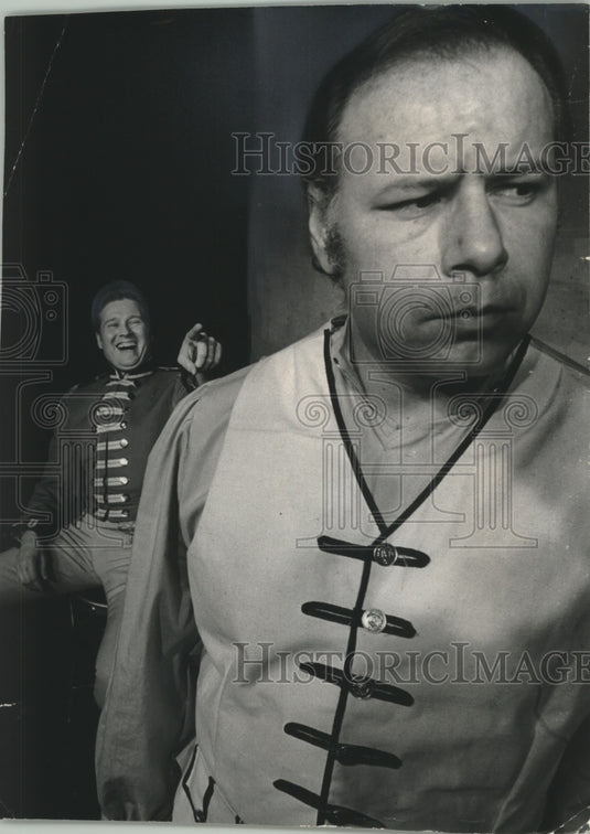 1971 Press Photo Alan Rogers and Michael DiStefano rehearsing, Skylight Theater- Historic Images