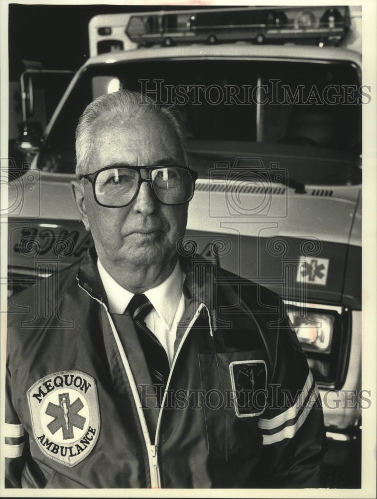 1991 Roy B. Johnson, Mequon&#39;s city ambulance service director-Historic Images