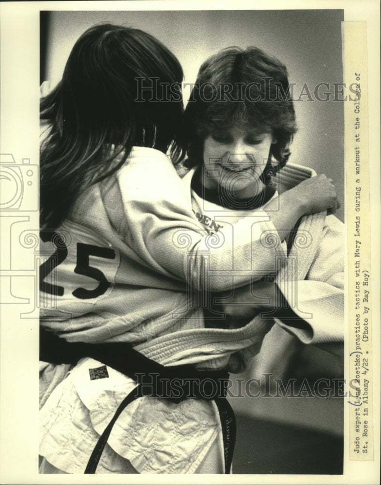 1988 Judo Expert Lynn Roethke Practices With Mary Lewis In Albany-Historic Images
