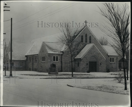 1954 Press Photo New St. Luke's Episcopal church exterior, Oklahoma - mjb92173 - Historic Images