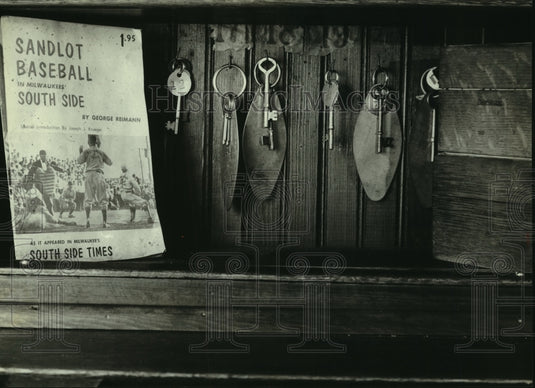 1982 Old artifacts grace the Stag Tavern & former hotel in Milwaukee-Historic Images