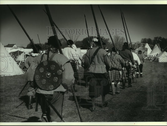 1993 Press Photo Period Dressed men, Saukville, Wisconsin - mjb92540 - Historic Images