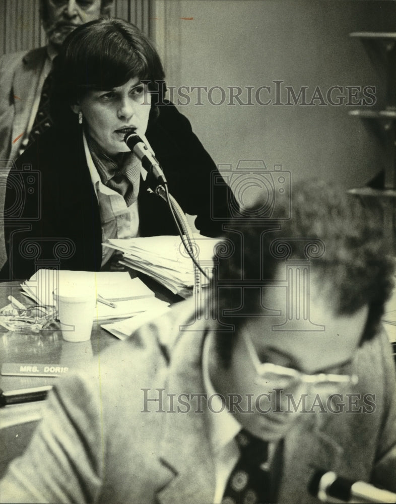 1980 Press Photo Doris Stacy, School board - mjb92844 - Historic Images