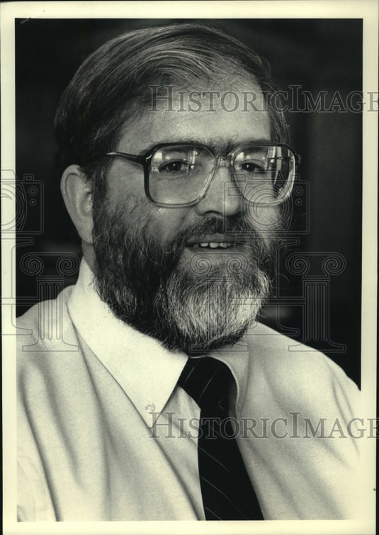 1987 Press Photo James Sawyer, Governor's press secretary. - mjb93078 - Historic Images
