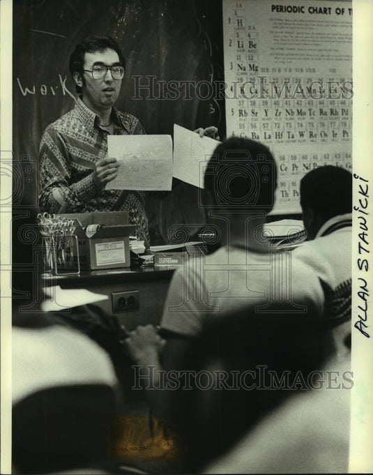 1981 Allan Stawicki is a science teacher at Parkman Middle School-Historic Images