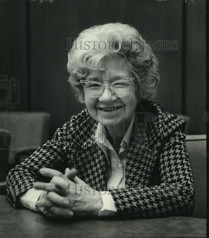 1978 Press Photo Margaret Sandburg at University of Wisconsin--Milwaukee - Historic Images