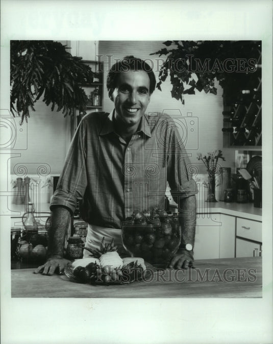 1986 Press Photo Richard Sax - Chef, Writer and Video Teacher - mjb93243 - Historic Images