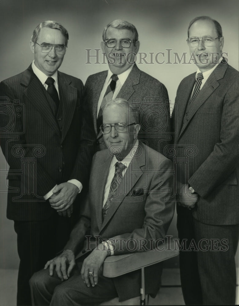 1983 Press Photo Journal Company Executives at Retirement - mjb93245 - Historic Images