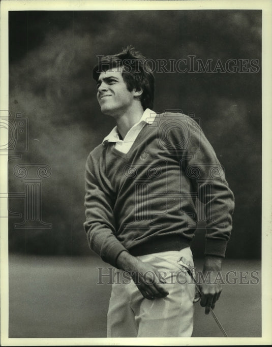 1982 Wisconsin golfer Jim Schuman on the green-Historic Images